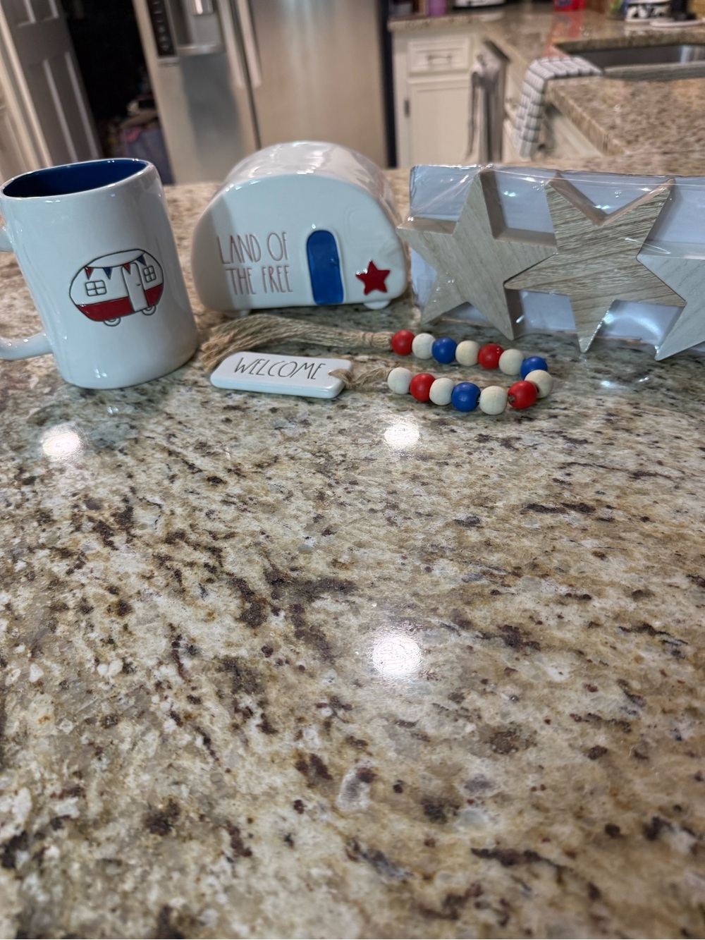 Rae Dunn 6 Pc Bundle 4th Of July Holiday Patriotic Home Decor
